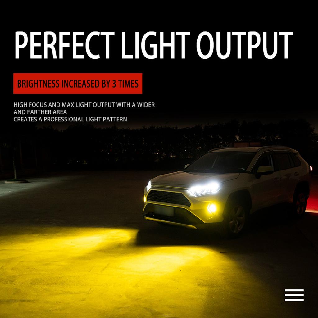 2 шт. 9006/HB4 светодиодные противотуманные фары 3000K желтый 3000 люмен 30 Вт светодиодные противотуманные фары высокой мощности DRL лампы