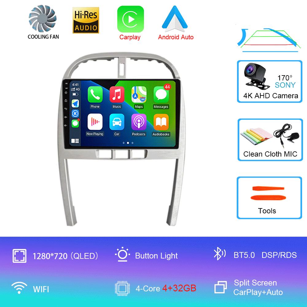 Для Chery Tiggo 3 T11 FL 2009-2013 Автомобильное радио GPS-навигация Без DVD-плеера Android 14 4G WIFI BT Carplay AutoRadio DSP