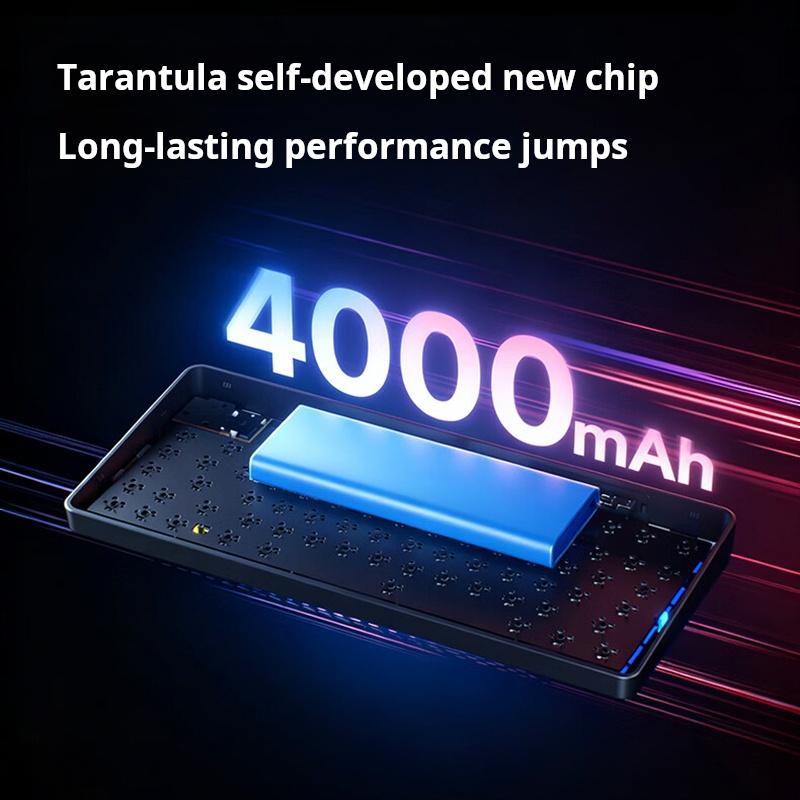 AULA F75MAX Wireless Mechanical Keyboard 3-Mode Wired 2.4G Bluetooth Gasket Structure, Hot-Swappable, 75 Keys RGB Backlit