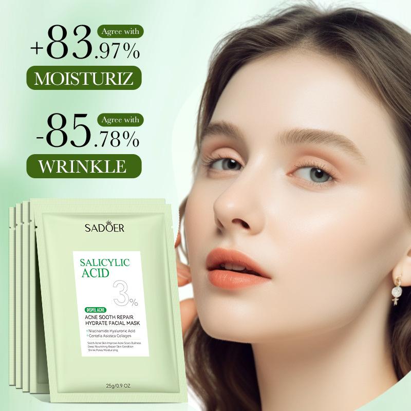 Маска с салициловой кислотой SADOER Acne Removal Soothing Rejuvenation Hydrating Acne Removal Mask