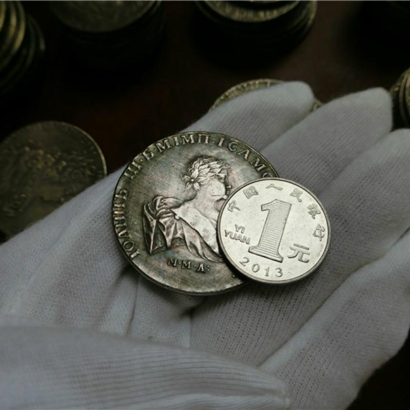 Копия Царская Российская Империя Иван III Анна Иоанновна Старинная Серебряная Монета Рубль Коллекция Монет Хобби KTY