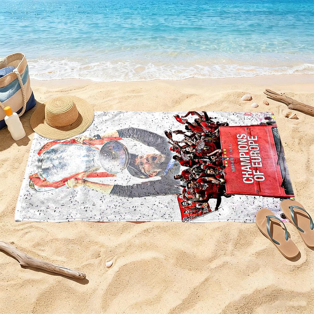 Liverpool Football Club Beach Towel High Absorbency Quickdry Comfortable Lightweight Suitable For Swimming Gym Camping Yoga Vacation