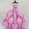 Handmade Princess Wedding Party Dress Clothes Gown For Dolls Gift