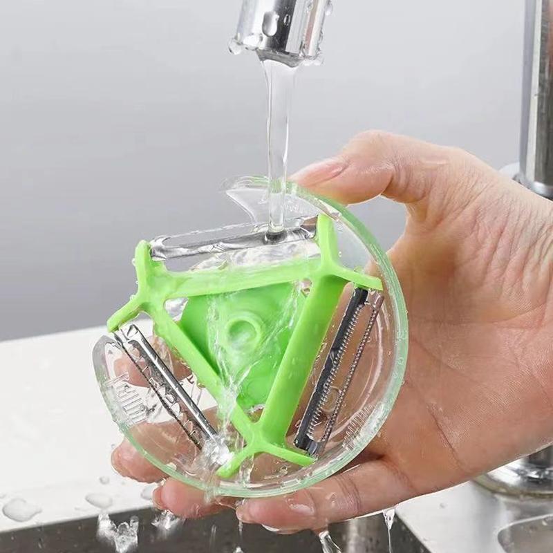 Набор из 3-х ножей Magic Trio Peeler Set, 1/2/5 шт., слайсер, измельчитель, овощечистка, нарезка соломкой, многофункциональное лезвие для очистки и нарезки цедры, терка для кухонных инструментов, аксессуары