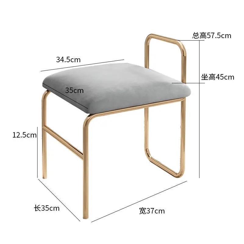 Скандинавский Современный Обеденный Стул - Фланелевое Кресло-Софа, Подходит для Гостиной, Кухни и Дома, Минималистичная Мебель