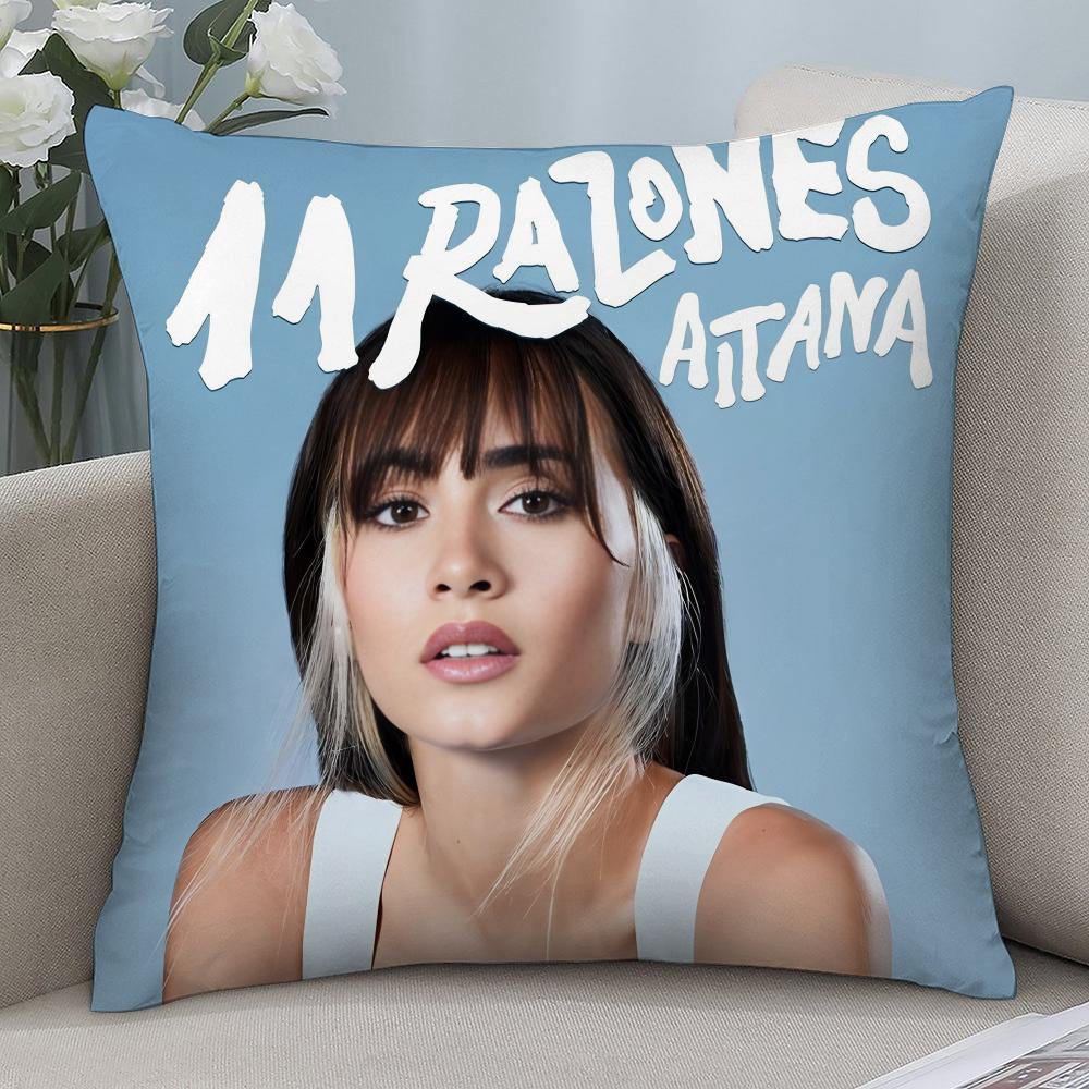 Певица A-Aitana Наволочка Alpha Короткий плюш Наволочки Декоративные для дивана Подарок Домашний Двусторонняя печать Наволочка