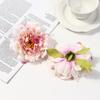3 шт. Искусственные головки пионов 12 см Большие шелковые искусственные цветы для домашнего декора, свадебного украшения, DIY поделок, аксессуары для венка