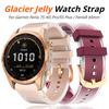 20mm Quick Release Clear Glacier Silicone Strap Watch Band For Garmin Fenix 7S Sapphire Solar 6S Pro 5S Plus For Fenix8 43mm