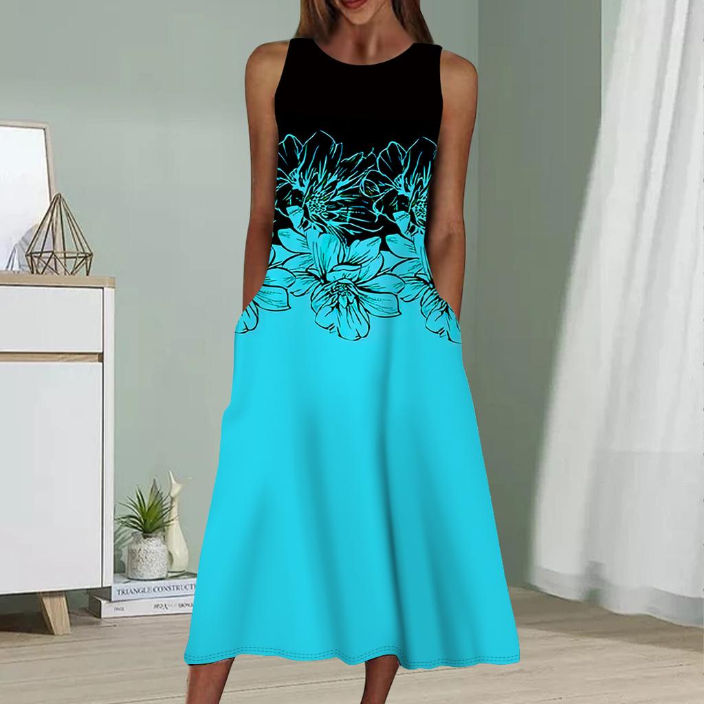 Летнее модное сексуальное платье без рукавов Мягкое повседневное платье с принтом листьев гинкго 3D Платье без рукавов на бретельках