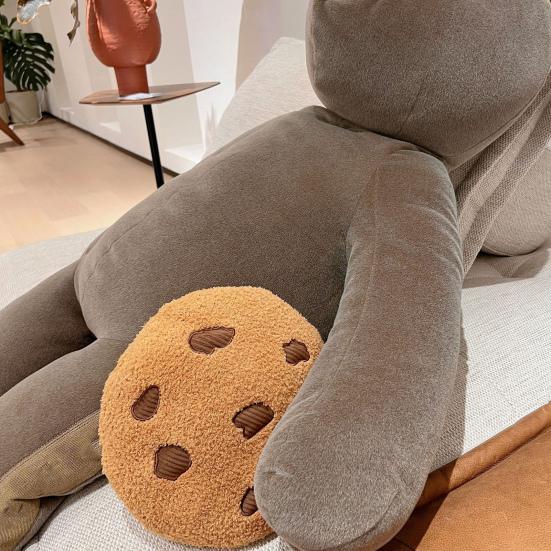 Креативная декоративная подушка в форме печенья, мягкая удобная плюшевая милая подушка для дивана, подушка для пола, декор комнаты