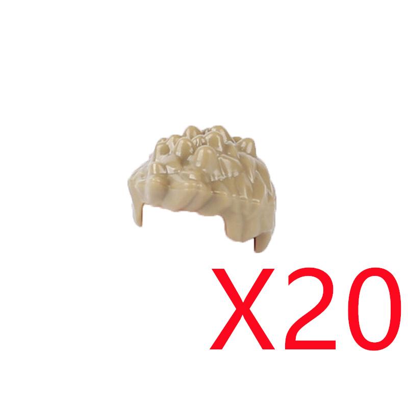 MOC Городские строительные блоки Части тела фигурок Креативные аксессуары Длинные волосы Коричневые Черные Золотые Мини-кирпичики Совместимая игрушка Подарок k030