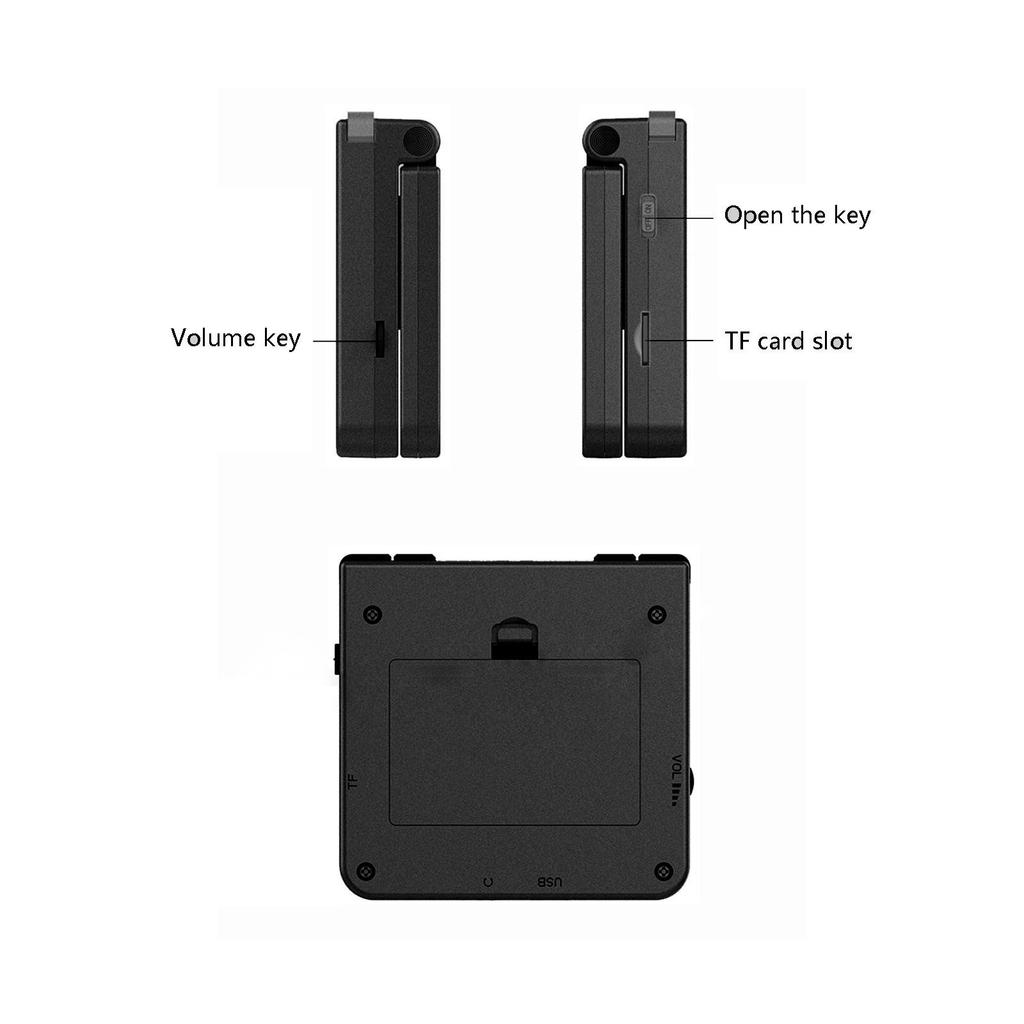 Портативная игровая складная консоль с 3-дюймовым IPS-экраном, открытая система, мини-игровая консоль со встроенными 1500 играми