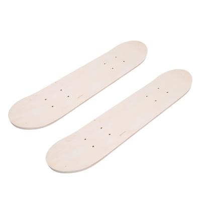 2 шт. Пустые деки для скейтборда 7-слойная конструкция из клена Двусторонняя доска для граффити Идеально подходит для художественной росписи Развитие креативности 23,6 дюйма