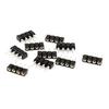 Uxcell LED Strip 10pcs 10mm Male To Female RGB Black Connector Lights, 4-Pin