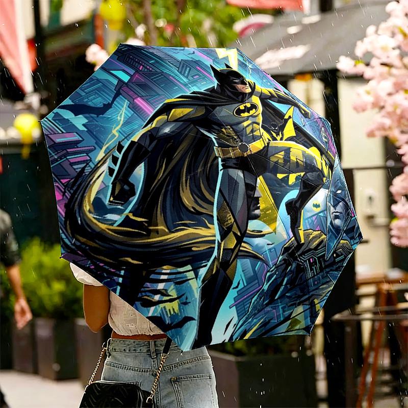 Batman Print Umbrella Automatic Opening/ Closing - Portable Foldable Design - Daily use for Travel/Outdoor - Gift for Birthday