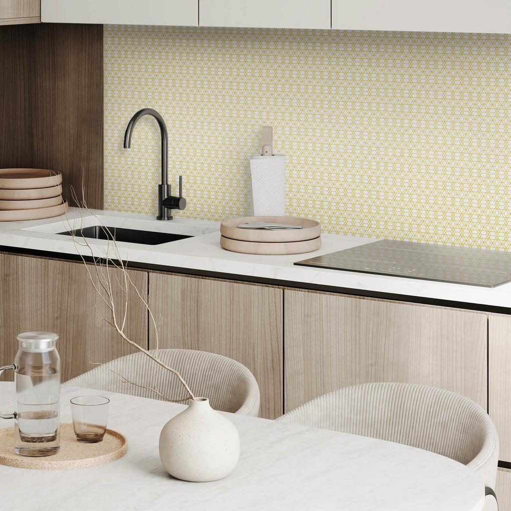 Decorative Vinyl Floor Tiles Geometric in Regular Shapes 20x20x20 cm