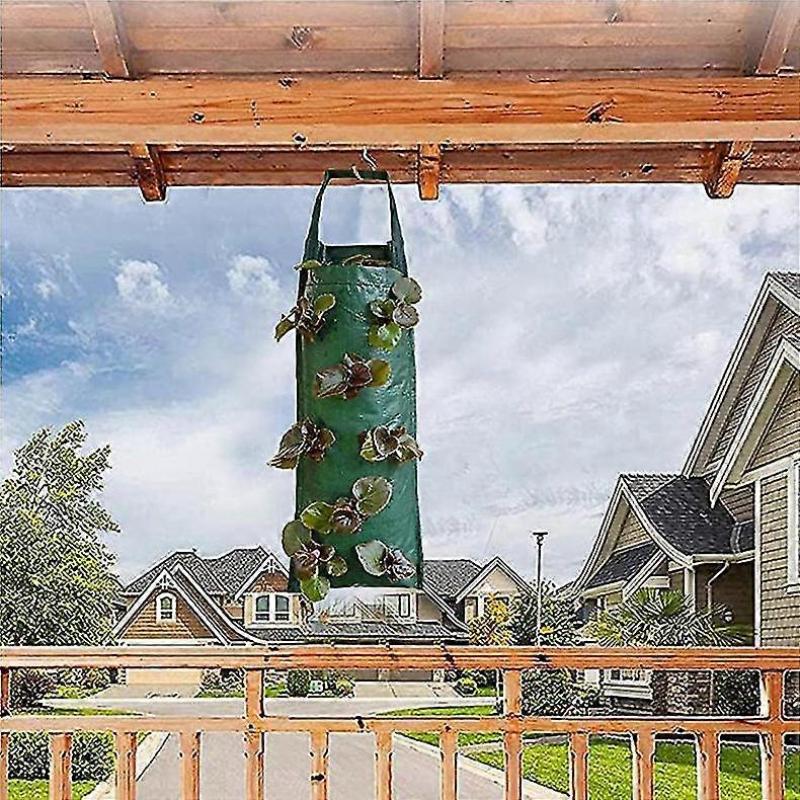 Hanging Strawberry Planter Growbags(2 Pcs, Green)