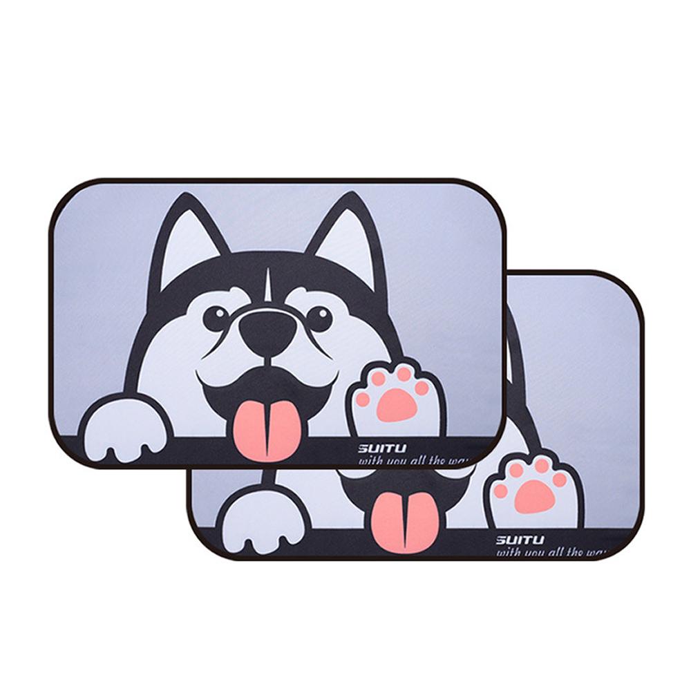 2 шт. солнцезащитный козырек на боковое окно автомобиля с рисунком из мультфильма, автомобильные солнцезащитные козырьки, протектор, складной автомобильный чехол для детей, стиль автомобиля