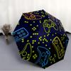 1pc Gamer Pattern Open/Close Folding Umbrella, All- Portable Umbrella for & Men, Stylish Accessory (Holiday Gift) 8-Rib yy251213161