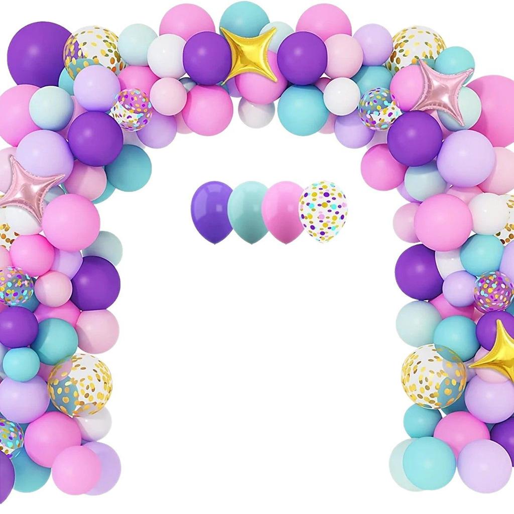 Mori Set Green Latex Balloon Chain Set Vintage Themed Birthday Party Decorative Jungle Set