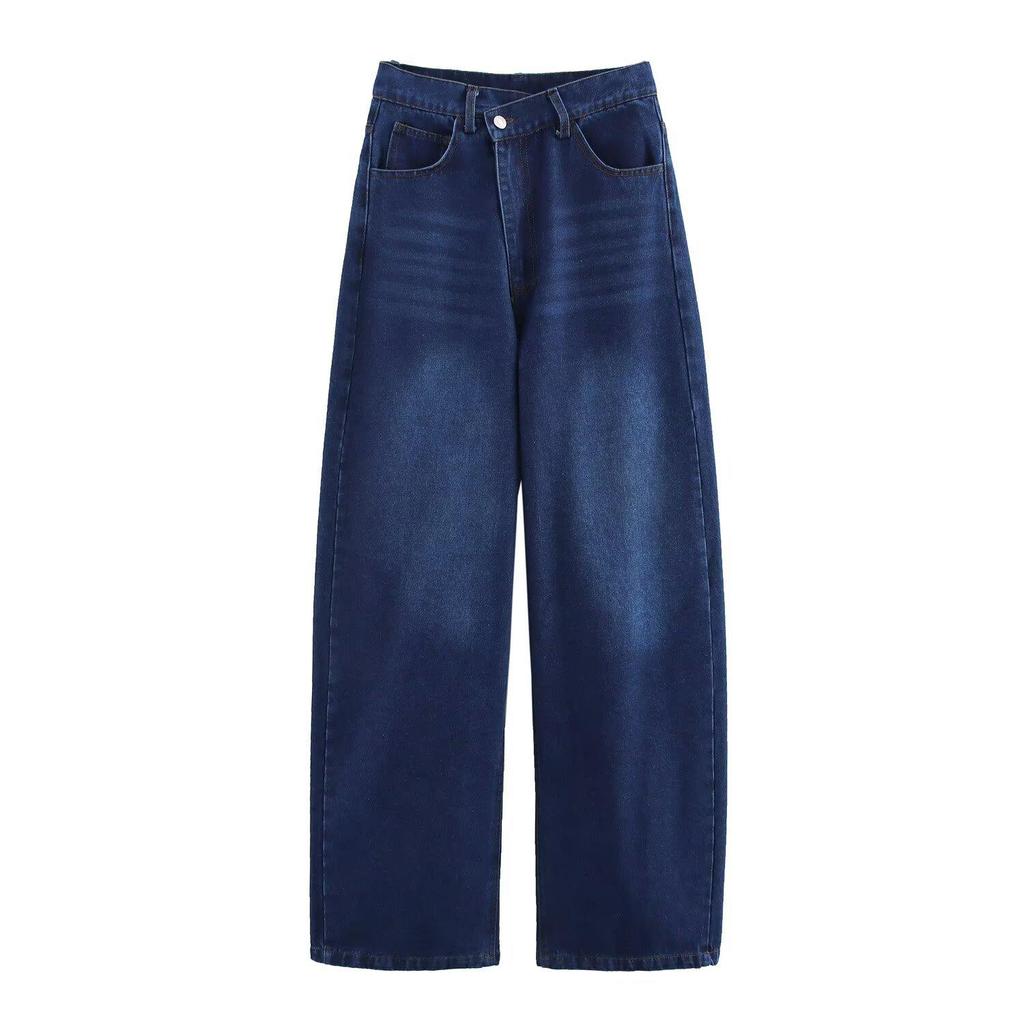 Весна 2025 Женская джинсовая куртка-рубашка европейского и американского стиля с длинными брюками