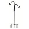 Heavy Duty Shepherd Hook 5 Prong Base Garden Hook Stake Rust-proof Multifunctional Standing Pole Hook for Bird Feeder Lanterns Flower Baskets