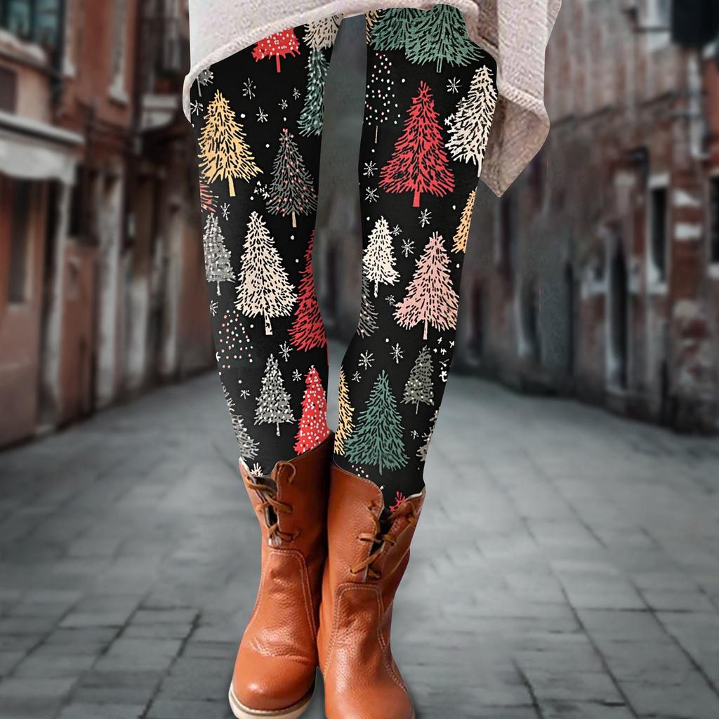 Женские брюки, эластичные мягкие хлопковые леггинсы с принтом, повседневные домашние пижамы