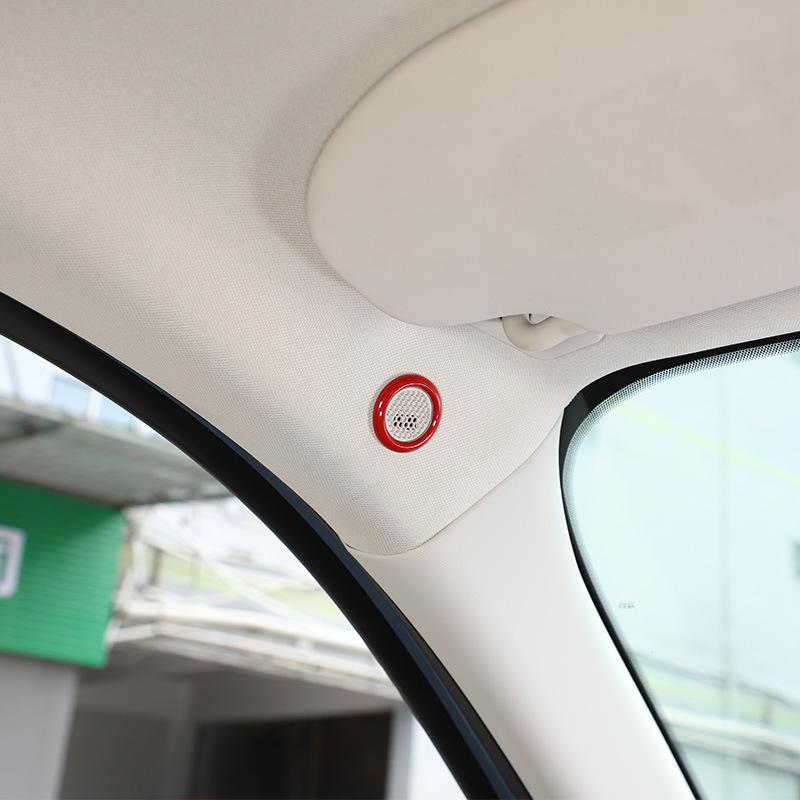 Стиль углеродного волокна, автомобильный динамик на крыше, накладка на микрофон, наклейка для Ford Maverick 2022, авто интерьер