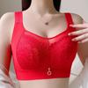 Seamless Lingerie Women's Thin Frameless Gathering Bra Beautiful Back Bra Women's Anti-sagging and Breast Retraction Bra Push Up Bra