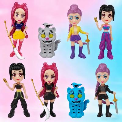 MOC Кирпичики KPop Серия Охотники на демонов Мила Зои Люми Фигурки Модель Сборные Строительные Блоки Детские Игрушки Пластиковая Кукла