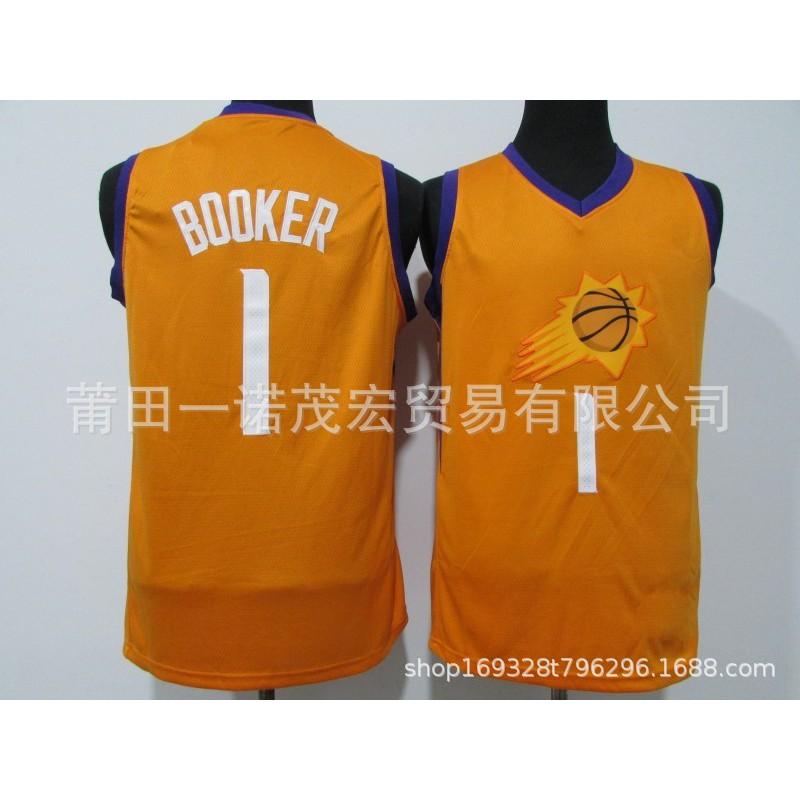 Phoenix Suns 1 Booker 35 Durant City Edition Embroidered Basketball Jersey Men Women