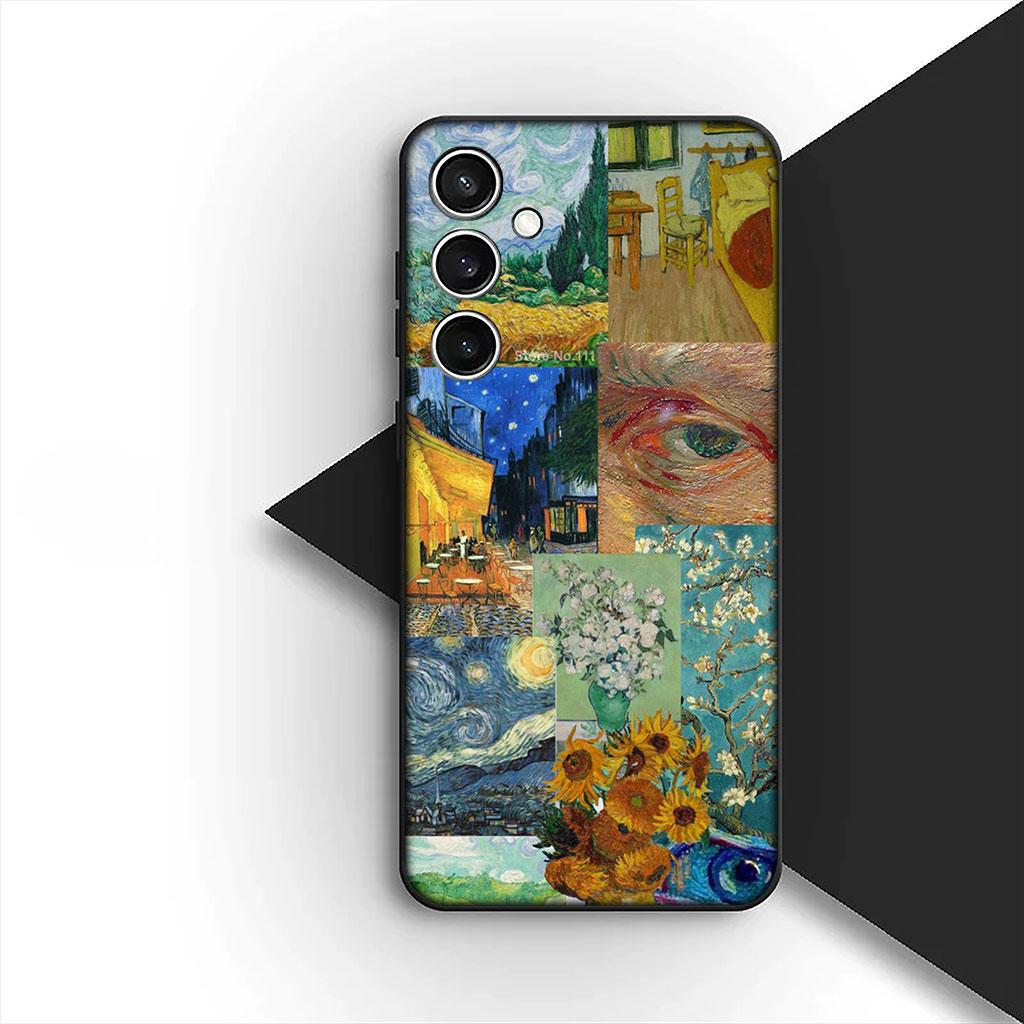 Чехол для телефона "Звездная ночь" Ван Гога подсолнух для Motorola Moto Edge 70 60 Fusion NEO Pro G Stylus G56 G96 G04 G05 20 Корпус