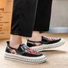 Printed Canvas Loafers Shoes for Man Platform Original Men Fashion Espadrilles Casual Slip-on Designer Sneaker Man Driving Shoes