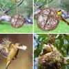 Handmade Birdhouse Rattan Globe Hummingbird Nest Bird Nesting Ball Material for Wild Birds
