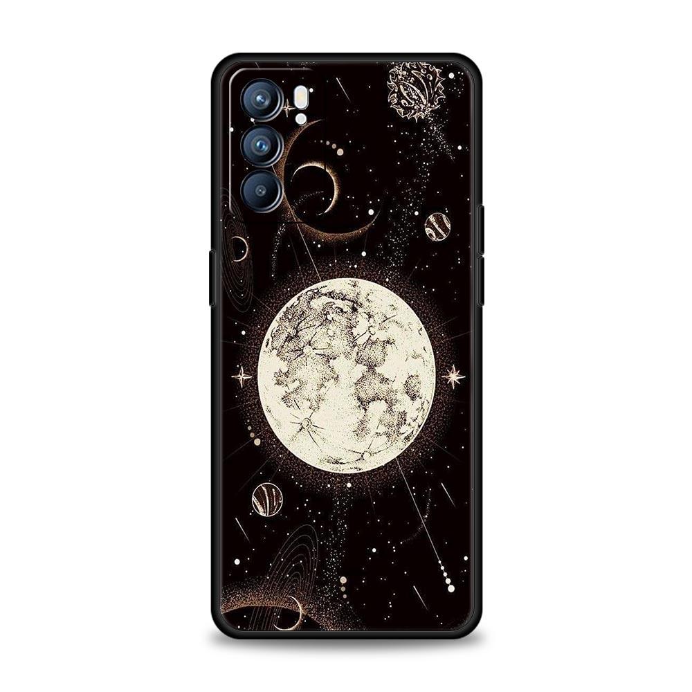 Чехол для Oppo Reno13 Reno12 Reno11 F Reno10 Pro A54 A53 A95 A76 A57 A98 A80 A79 5G A78 4G Обложка Звездное небо планета космос искусство