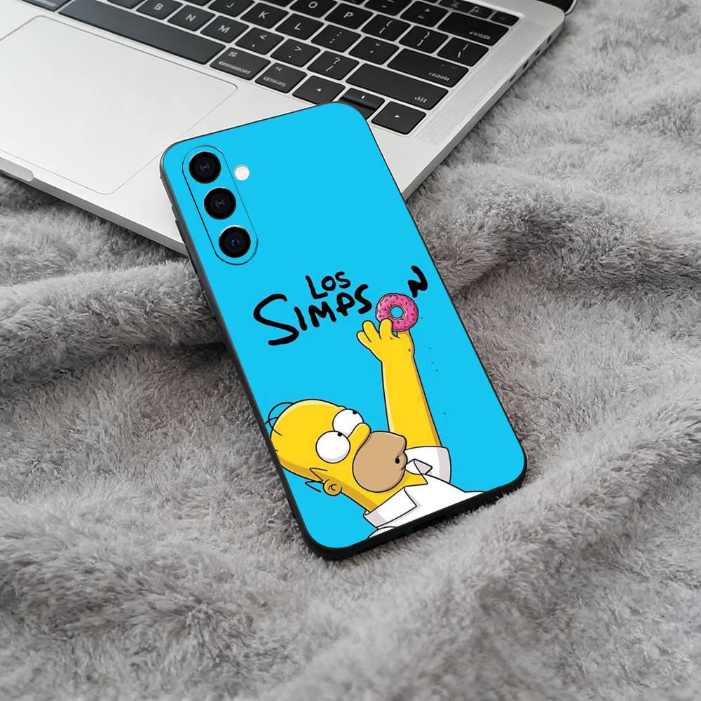 Симпсоны-Забавный Мультяшный Чехол Для Телефона Для Samsung Galaxy A73,A71 A72,A70,A53,A52,A51,Мягкий Силиконовый Черный Чехол