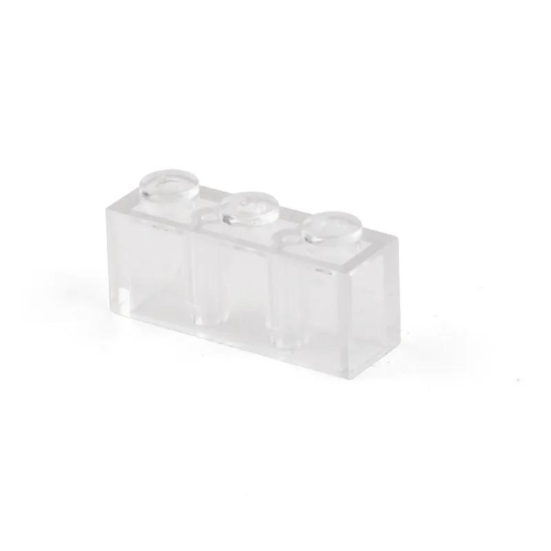 Non-Toxic Transparent White Building Blocks Thick Figures Bricks Educational Creative Size Fit Other Brand Plastic Diy Toys Accessorie