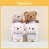 Ultra Soft Short Plush Bear Keychain Adorable Stuffed Animal Toy For Bags
