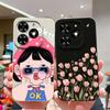 Для Tecno Spark Go 2024 Чехол Модный Кокосовое Дерево Жидкий Силикон Мягкий ТПУ Ударопрочный Чехол для Телефона Для TecnoSpark Go 2024 Funda