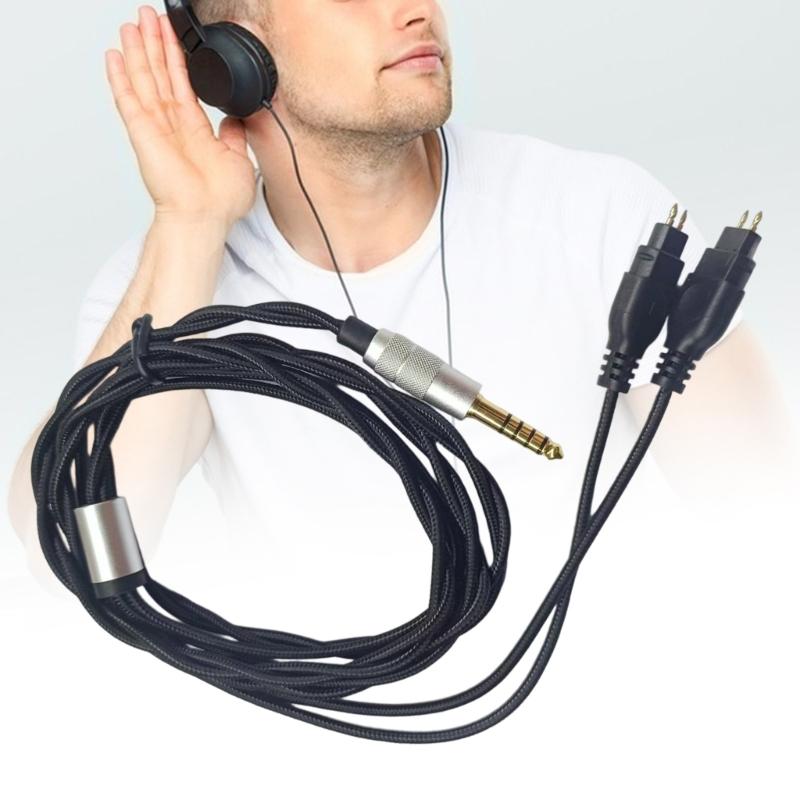 Кабель для наушников 4,4 мм для HD580 HD600 HD650 HD660S Прочный ПВХ Оболочка Передающий Шнур Кабель для HD580 HD600 HD650 H