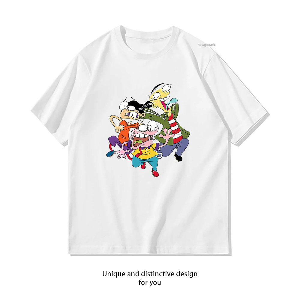 funny Ed Edd n Eddy tshirt WoUnisex Unisex Casual Cotton Graphic T Shirts Adult Streetwear Camisetas Tops Tee Shortsleev Boyfriend