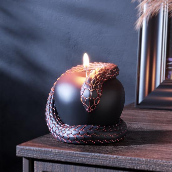 Yousheng Snake Design Candle Mold Силиконовая форма для мыловарения 3D Fruit Shape Candle Mold Resin Casting Mold Candle Making Kit