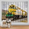 Nature Forest Snow Scene Tapestry Train Pattern Aesthetic Room Decor Carpet Living Room Wall Hanging Home Dorm Bedroom Decor