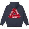 Palace Толстовка из три-шенилла с треугольным логотипом на спине, мужская толстовка темно-синего цвета PAL-FW21-307
