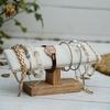 Stylish Jewelry Display Holder Craft from Sturdy Wood and Lint Suitable for Professional and Personalize Collections
