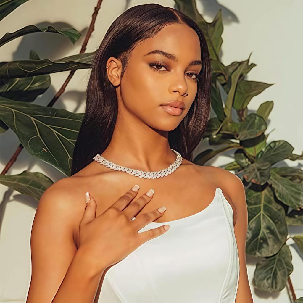 14 мм Iced Out кубинская цепочка с бриллиантами, ожерелье, блестящее 5A + кубический цирконий, толстая кубинская цепочка-колье, роскошные ювелирные изделия в стиле хип-хоп для мужчин и женщин