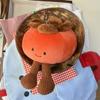 Cute Plush Persimmon Doll Keychain Realistic Fruit Pendant Cartoon Legged Toy Bag Charm Accessory