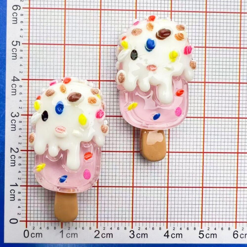 10 шт. Клубника Фрукты Шоколад Светящееся Мороженое Смола Ручная Работа Зажим для Волос Наклейка на Холодильник Чехол для Телефона DIY Аксессуары