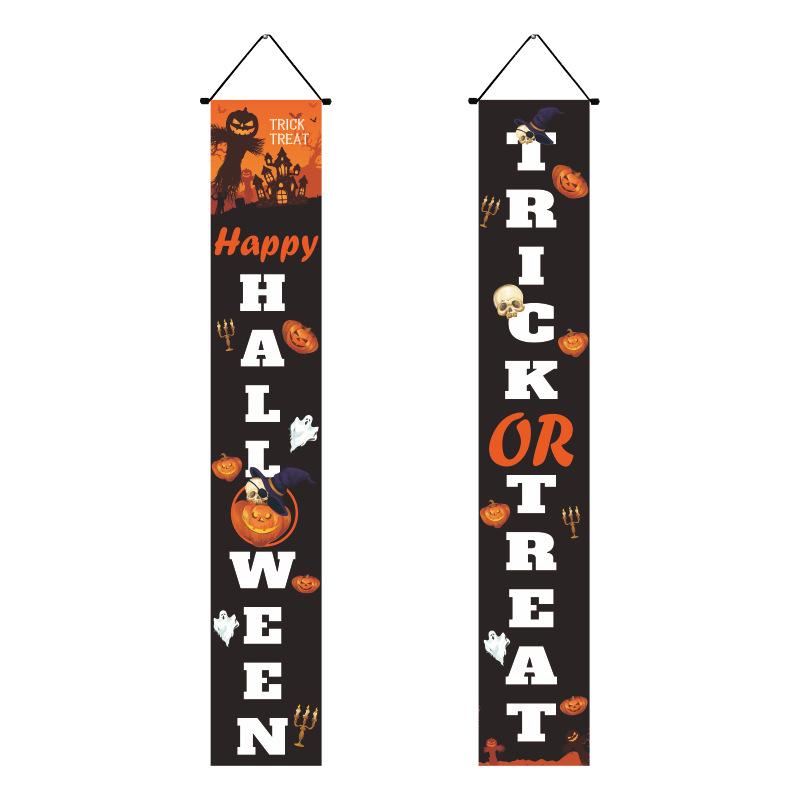 Мексиканский День мертвых Украшения для вечеринки Куплет Страшный День черепа Подвешивание флага Куплет Хэллоуин Куплет Украшения на Хэллоуин