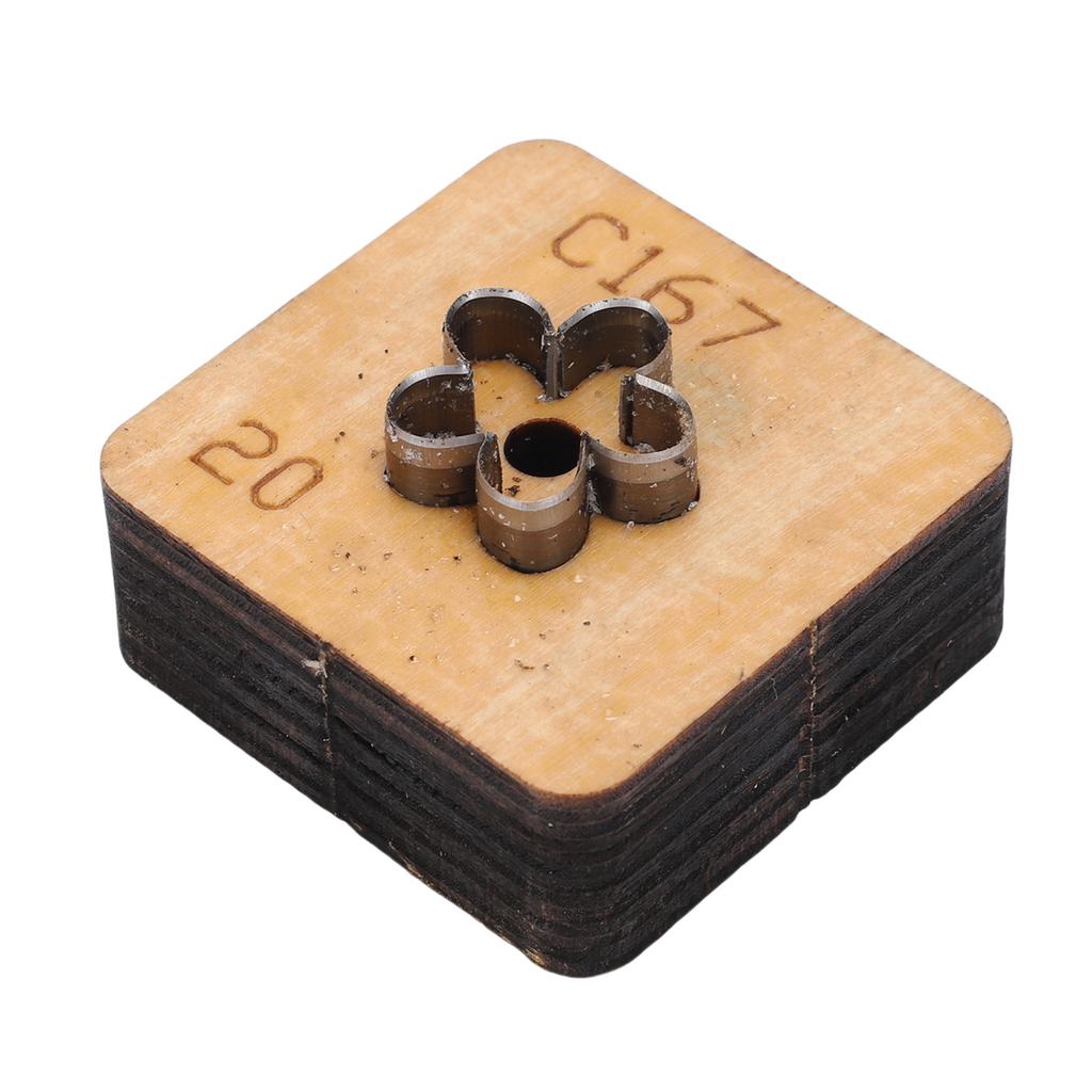 Кожаный резак в форме цветка Металлический инструмент для кожевенного ремесла Штамп для вырубки Инструмент для рукоделия